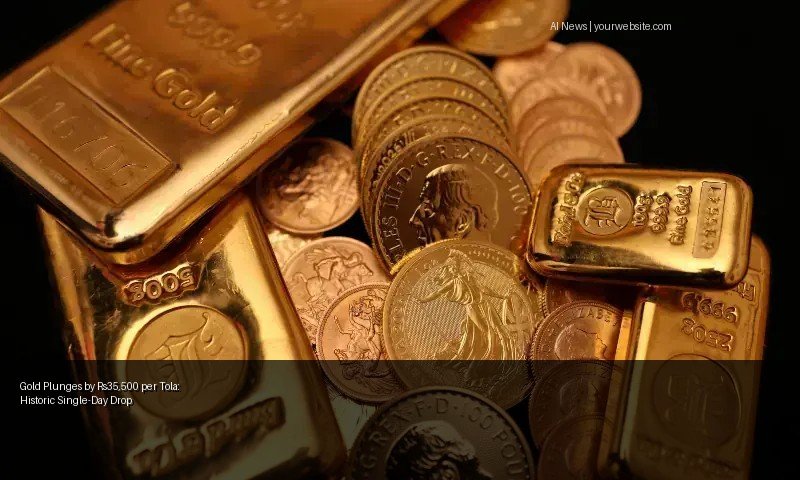 Gold Plunges by Rs35,500 per Tola: Historic Single-Day Drop